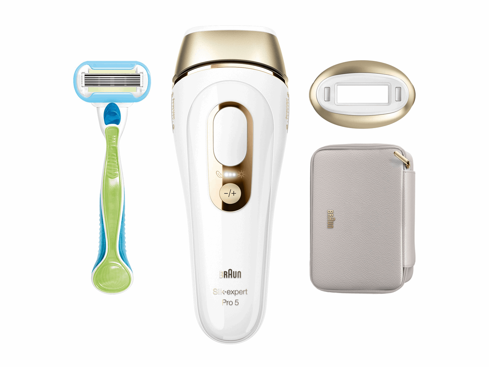 Braun Lichtepilator (IPL) PL5052 White/Gold Braun Lichtepilator (IPL) PL5052 White/Gold